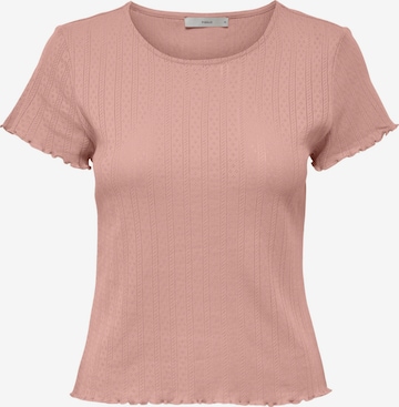 T-shirt 'CARLOTTA' ONLY en rose : devant