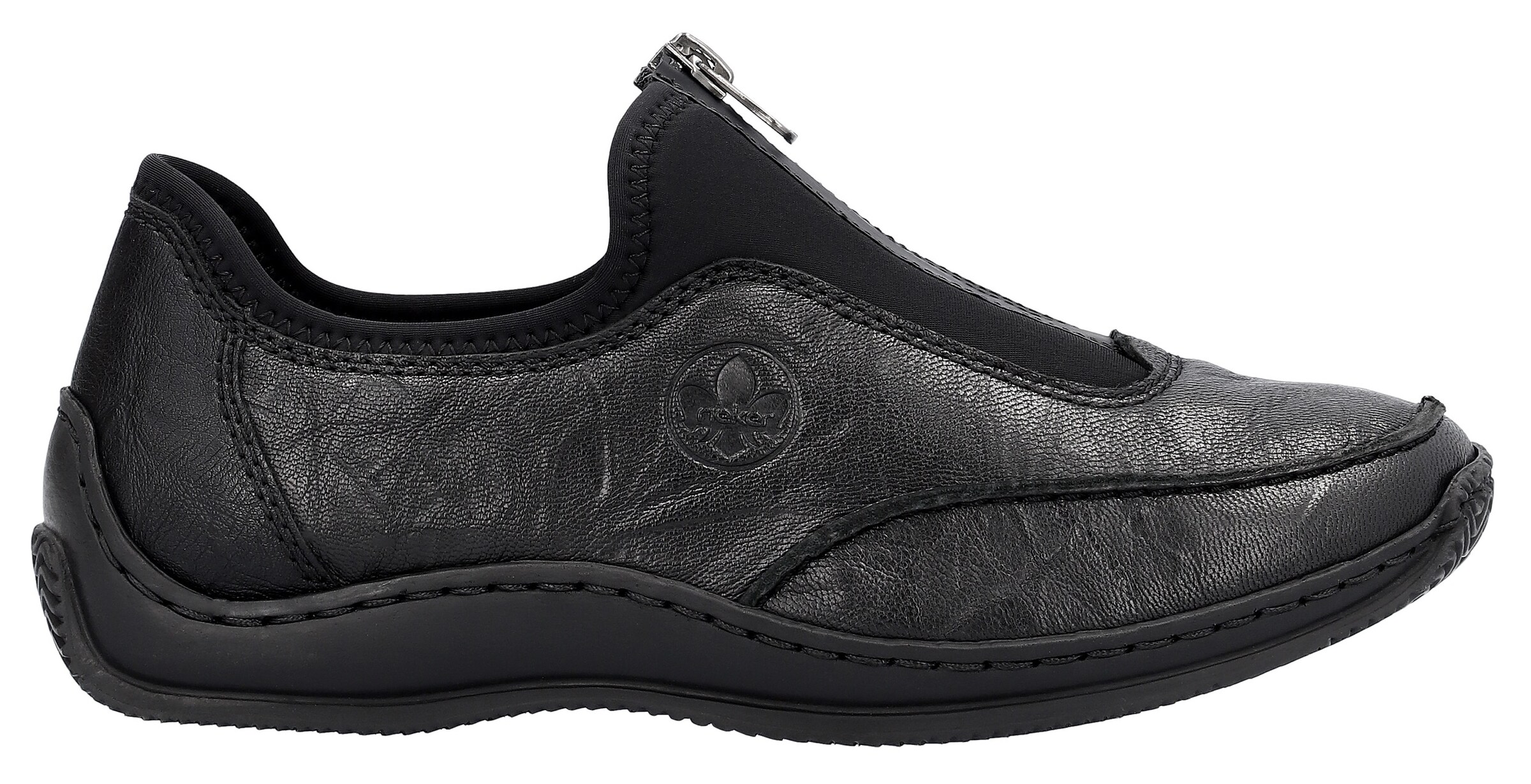Rieker Slip On in Schwarz
