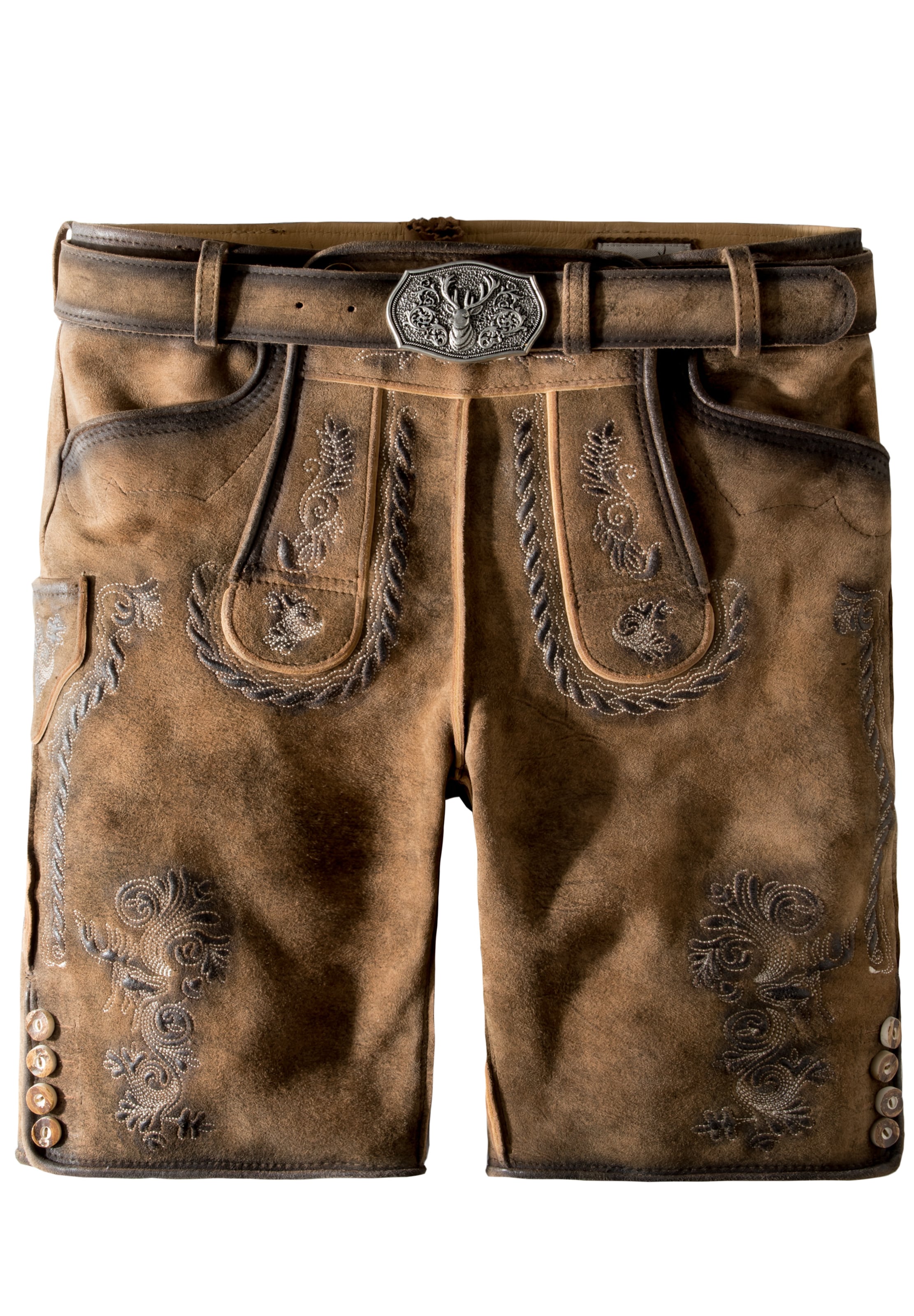 Regular Pantalon folklorique 'Thomas2' STOCKERPOINT en marron : devant