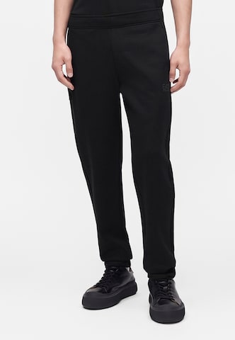 Effilé Pantalon de sport 'NATURAL VENTUS7' EA7 Emporio Armani en noir : devant