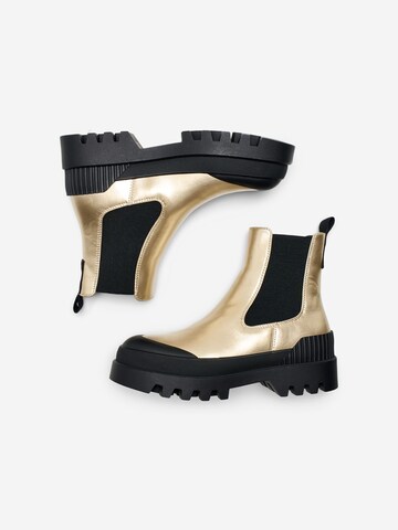 ONLY - Botas Chelsea en oro