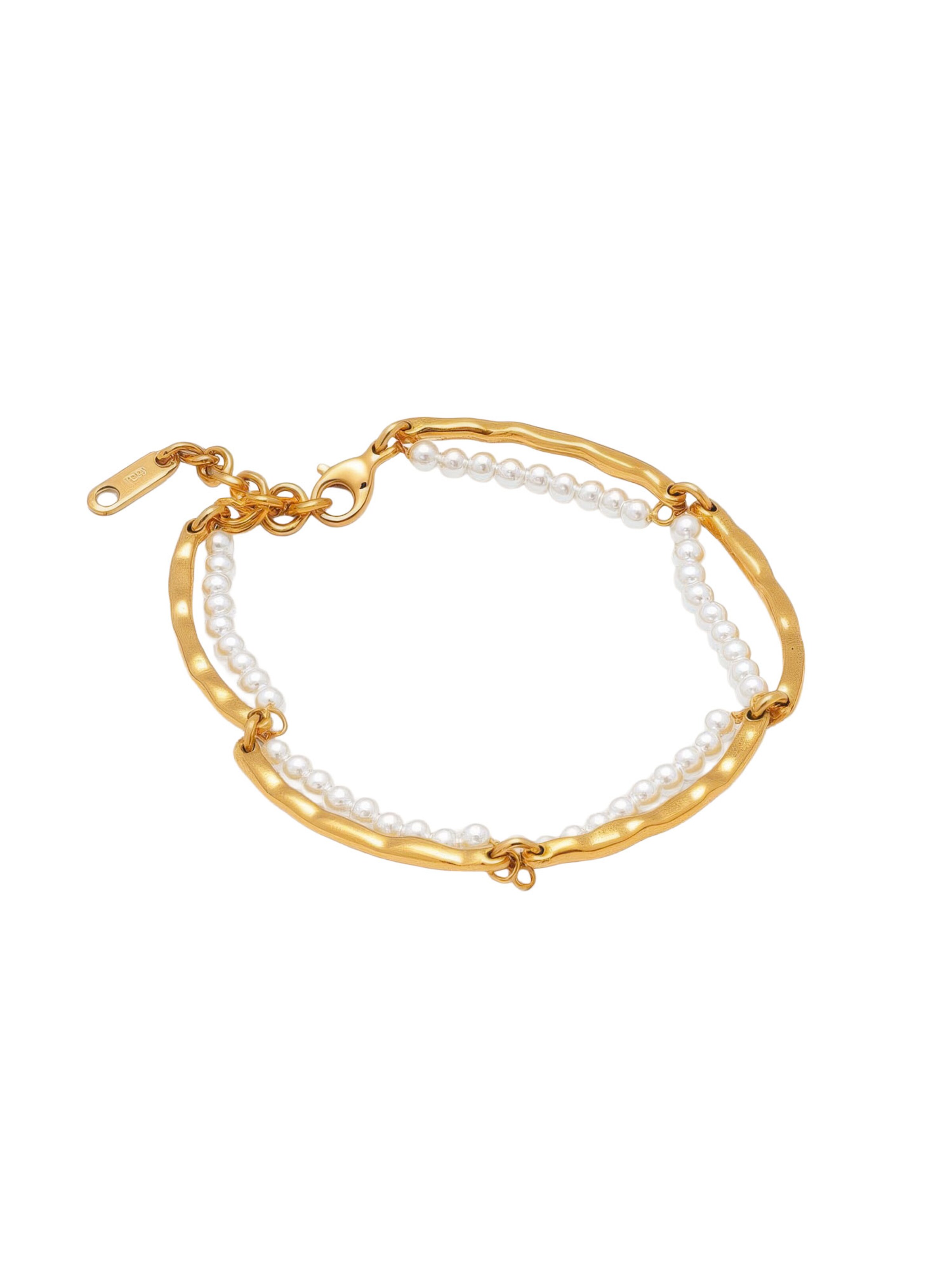 Nemomatheo Bracelet 'Elva' in Beige: front