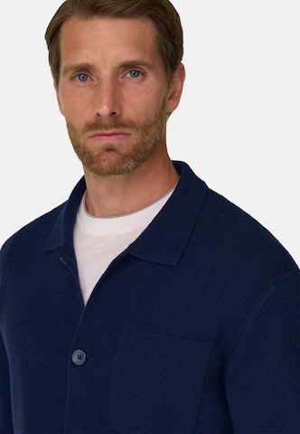 Boggi Milano Knit cardigan 'Milano' in Blue: front