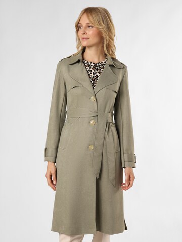 Marie Lund Between-Seasons Coat in Green: front