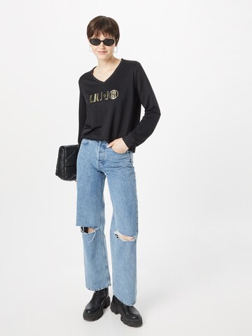 Liu Jo Sweatshirt 'CHIUSA' in Schwarz