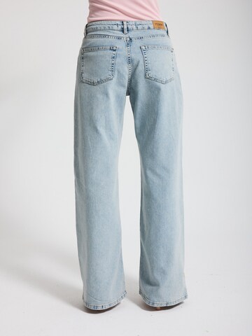 IT'S BASIC Regular Jeans 'STRAIGHT LOW RISE  JEANS' in Blauw