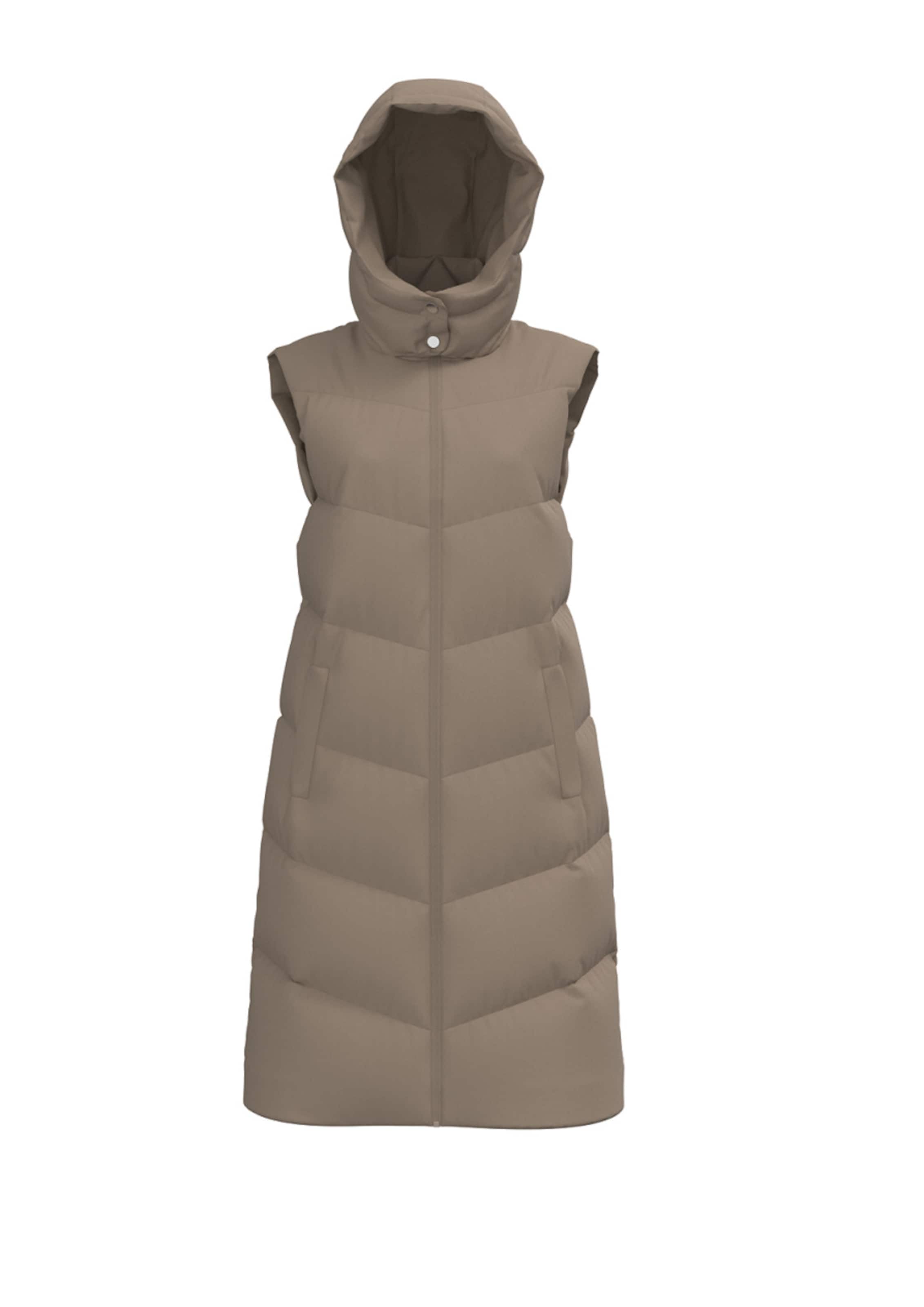 PIECES Vest 'Jamilla' i brun: forside