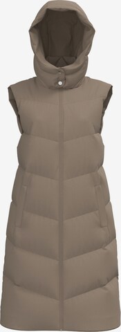 PIECES Vest 'Jamilla' in Brown: front