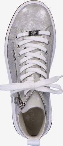 Rieker High-Top Sneakers in Silver