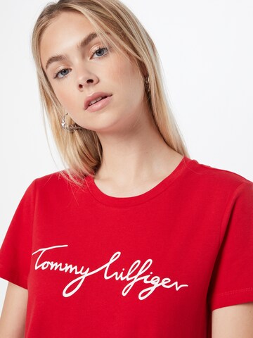 raudona TOMMY HILFIGER Marškinėliai