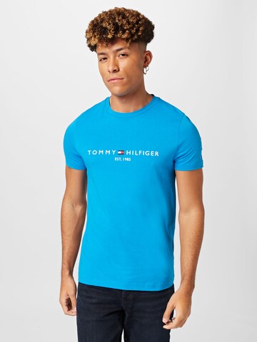 TOMMY HILFIGER Regular Fit T-Shirt in Blau: predná strana