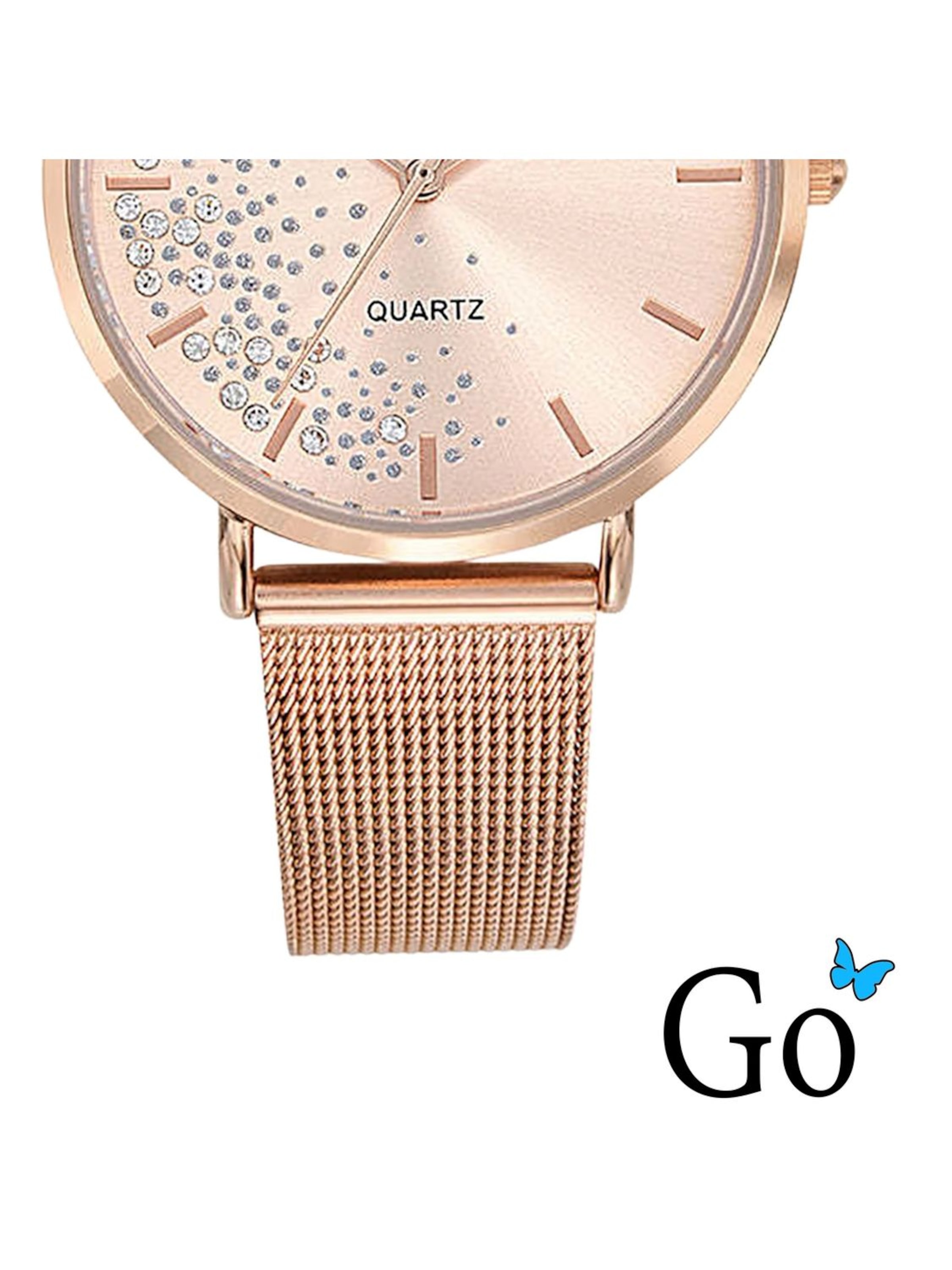 GO GirlOnly - Reloj analógico en oro