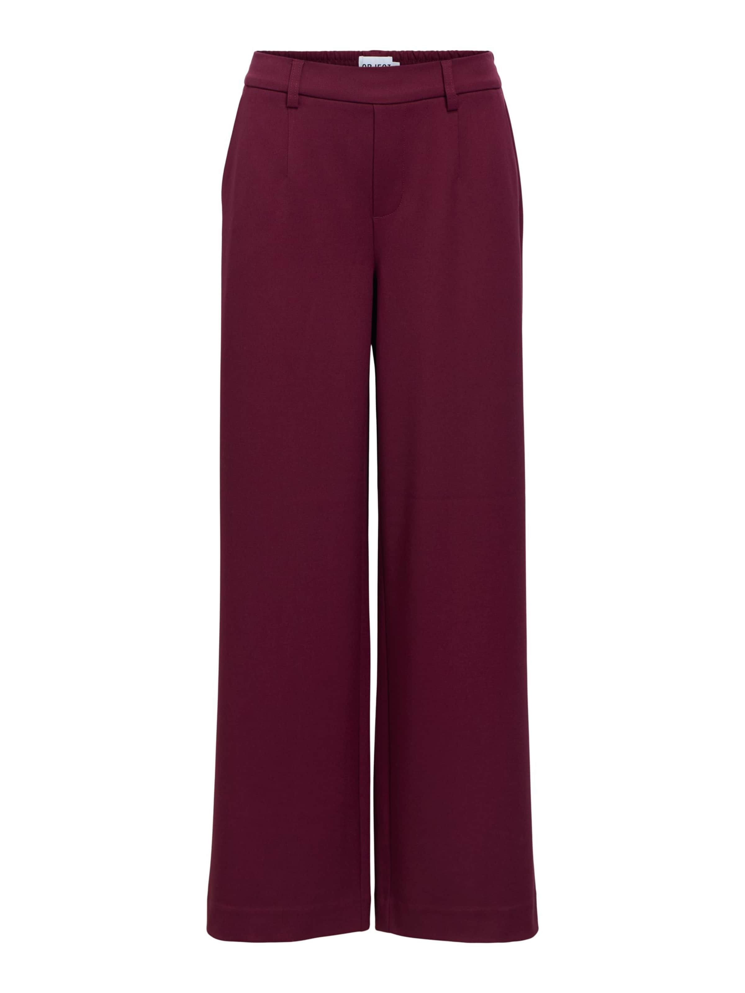 OBJECT - Pierna ancha Pantalón plisado 'OBJLisa' en rojo: frente