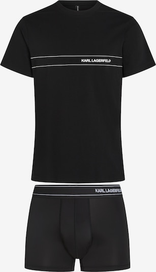 Karl Lagerfeld Pijama curto em preto / branco, Vista do artigo