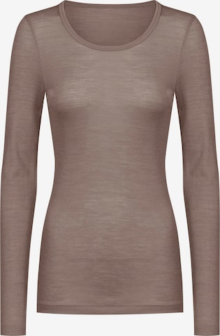 Chemise de nuit Mey en marron : devant