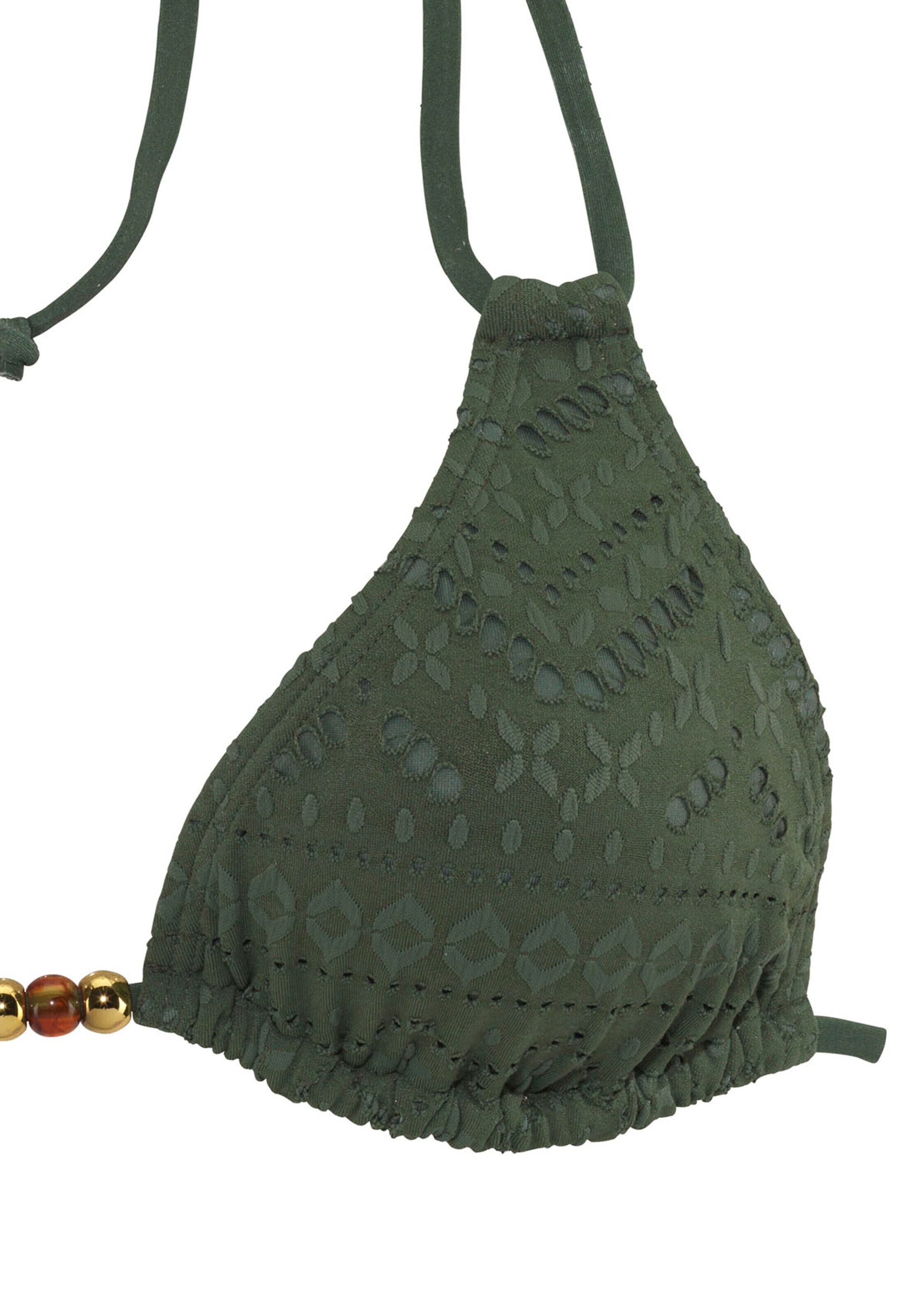 LASCANA Triangle Bikini Top in Green
