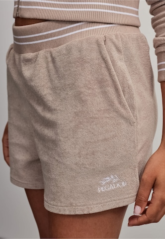 Regular Pantalon 'Anastasia Frottee' Pegador en marron