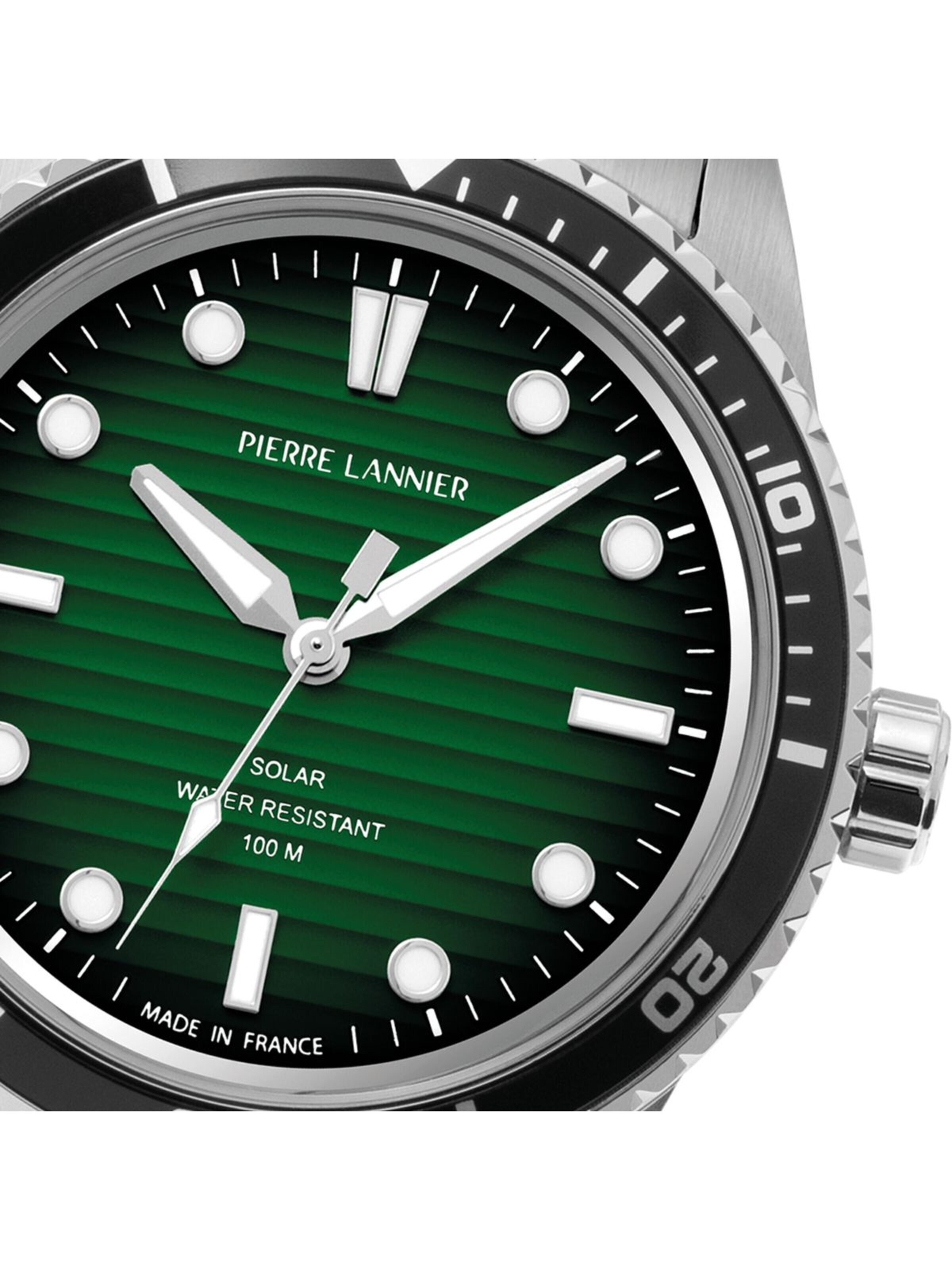 Montre à affichage analogique Pierre Lannier en vert