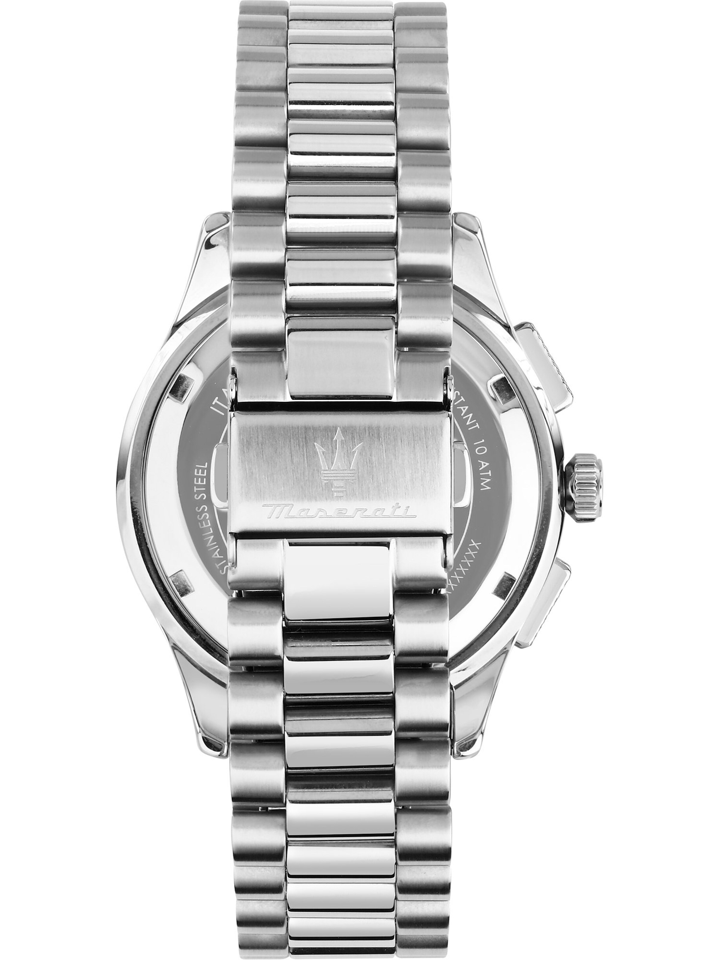 Maserati Analoguhr in Silber