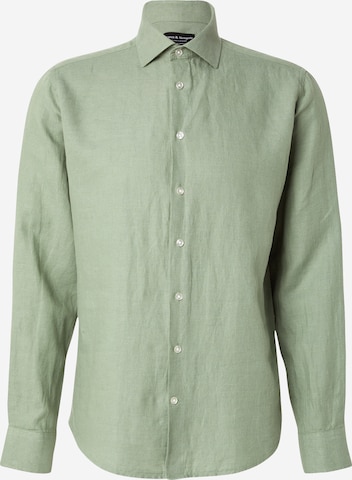 Bruun & Stengade Koszula 'Antonelli' w kolorze zielony: przód