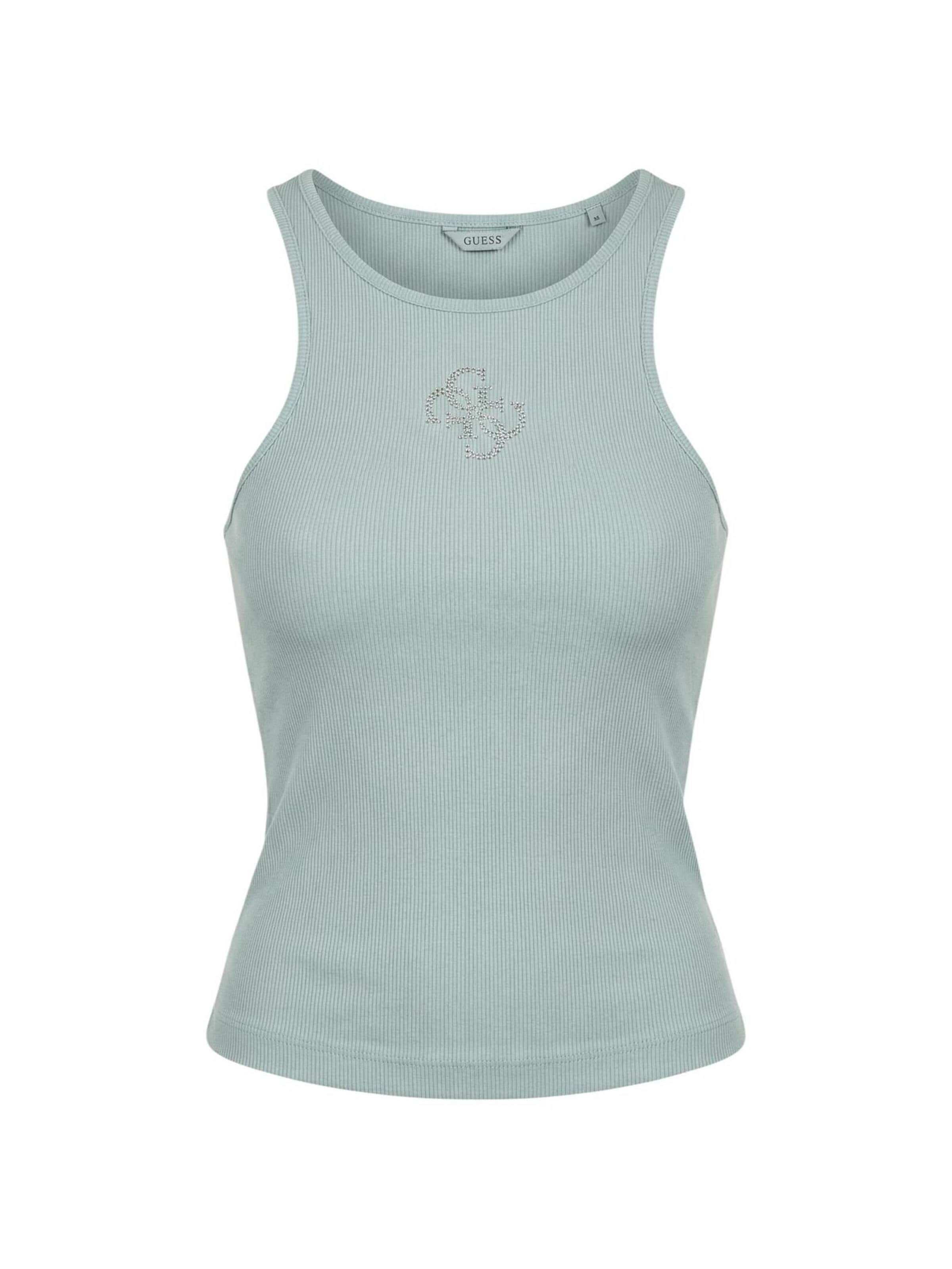 Top 'W6RP39 KD092' di GUESS in verde: frontale
