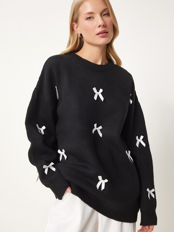 Happiness İstanbul Πουλόβερ σε μαύρο: μπροστά
