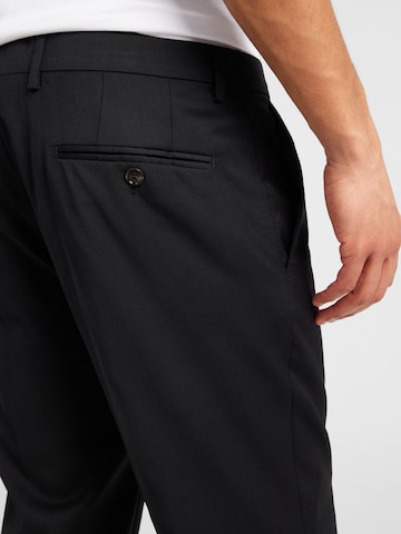 JOOP! Regular Trousers with creases '34Blayr' in Black