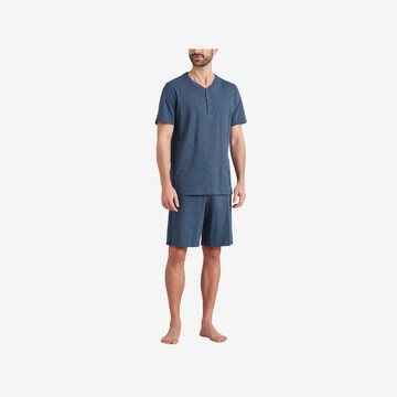 SCHIESSER Pyjama kort in Blauw: voorkant