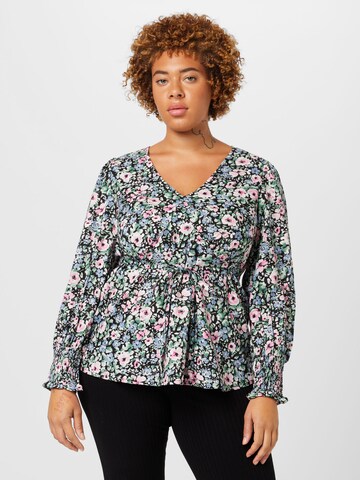 Dorothy Perkins Curve Blus i blå: framsida