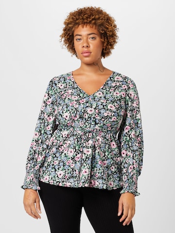 Dorothy Perkins Curve Bluza | modra barva: sprednja stran