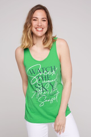 Soccx Top in Green: front