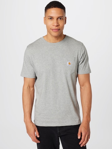 Carhartt WIP Majica | siva barva: sprednja stran