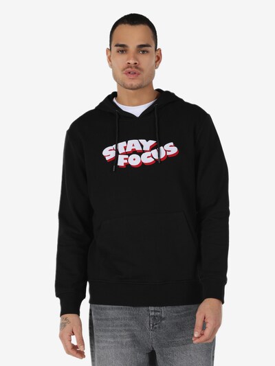 Colin's Sweat-shirt en rouge clair / noir / blanc, Vue avec produit