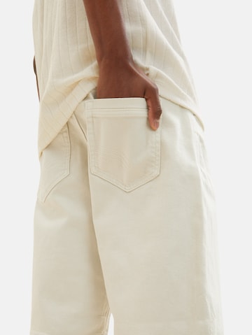 TOM TAILOR Normalny krój Spodnie 'Morris' w kolorze biały
