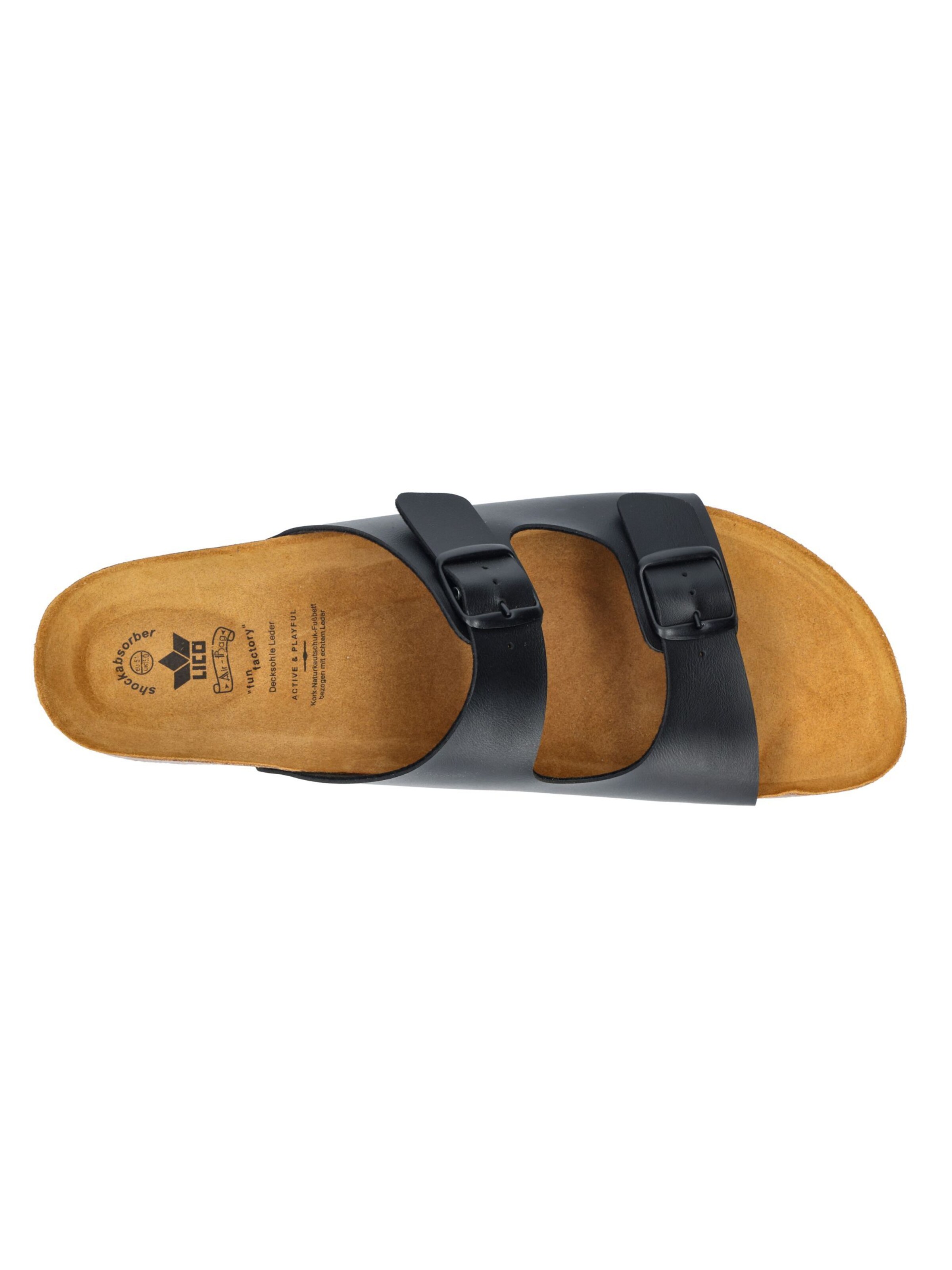 LICO Pantolette in Schwarz