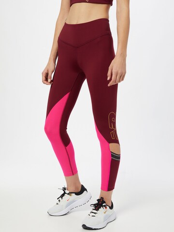 new balance Skinny Workout Pants 'Achiever' in Pink: front