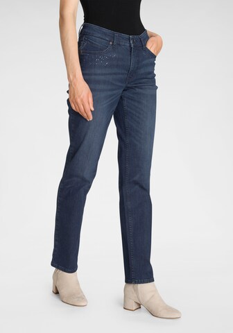 MAC Slimfit Jeans 'Melanie' in Blau