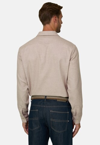 Boggi Milano Regular fit Overhemd in Beige