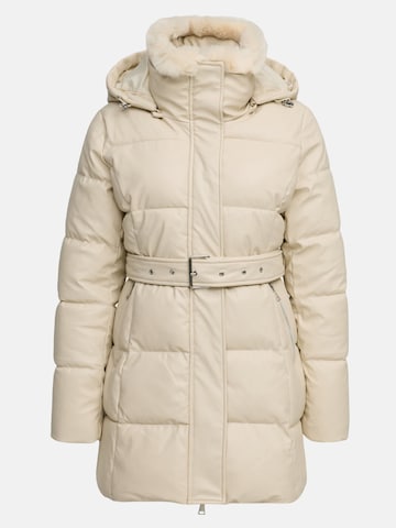 Tazzio Between-Seasons Parka 'F802' in Beige: front