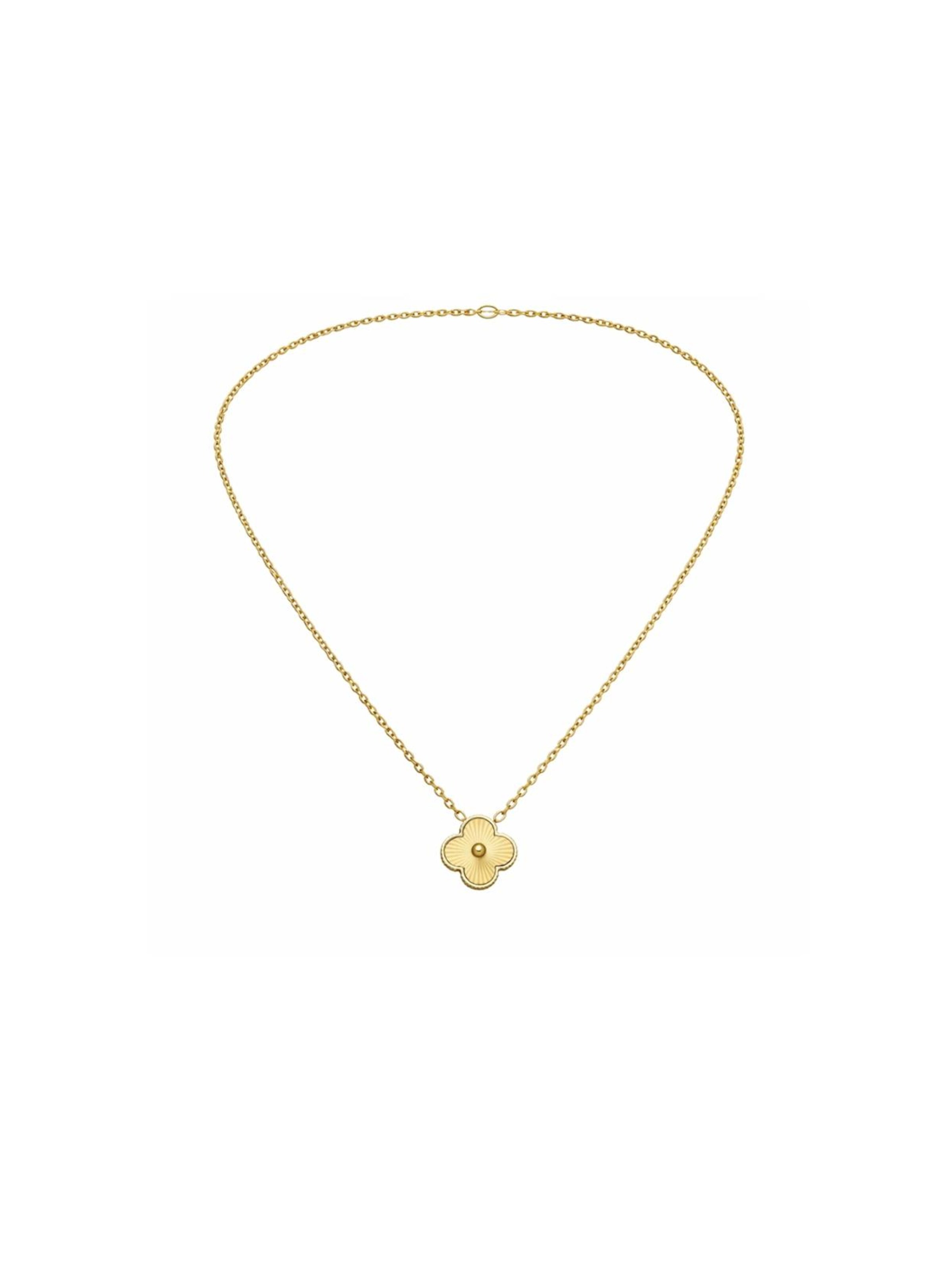 Cala Rose Kette 'CLOVER GRACE' in Gold: Vorderseite