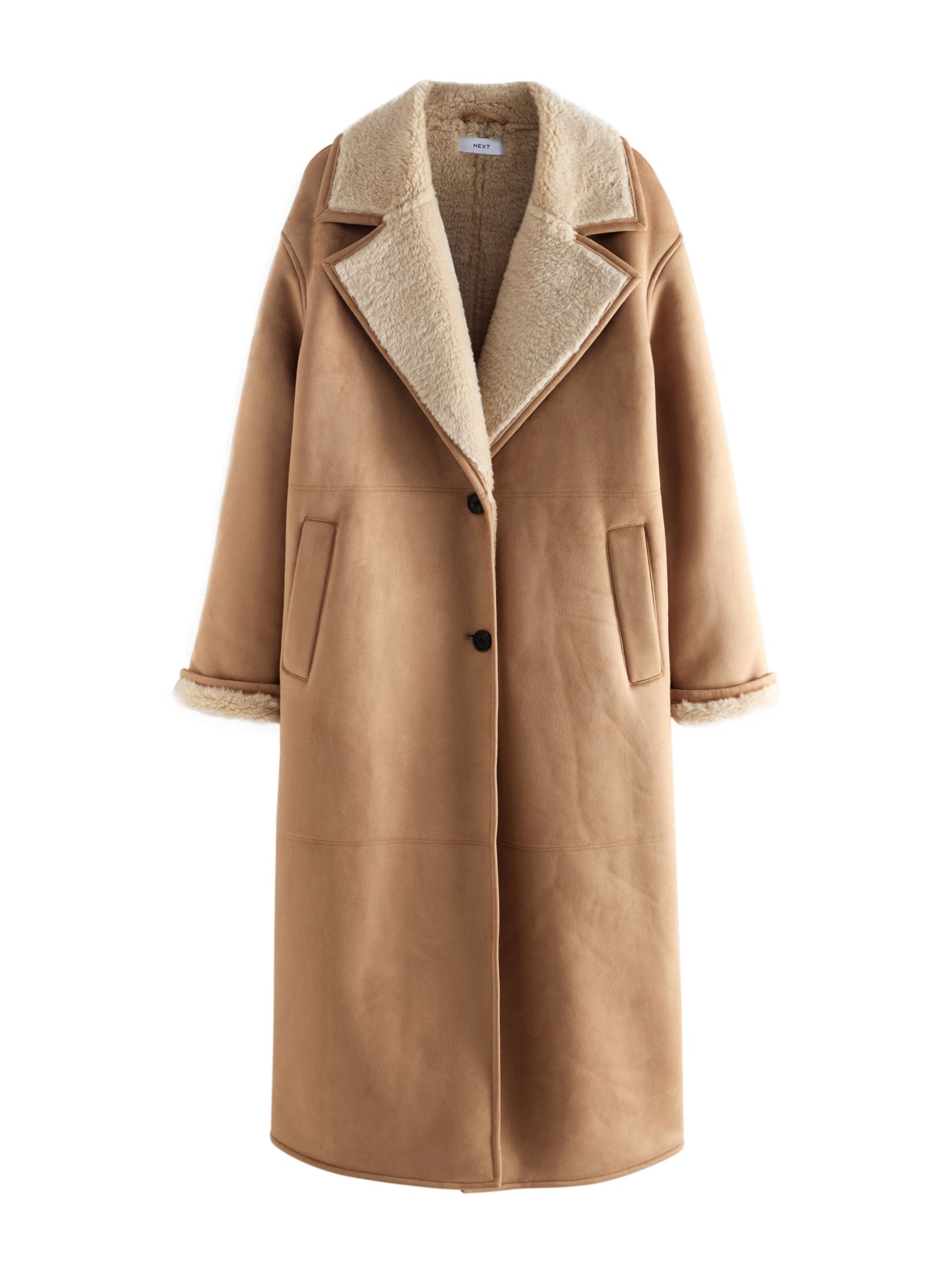 Next Winter coat in Brown: front