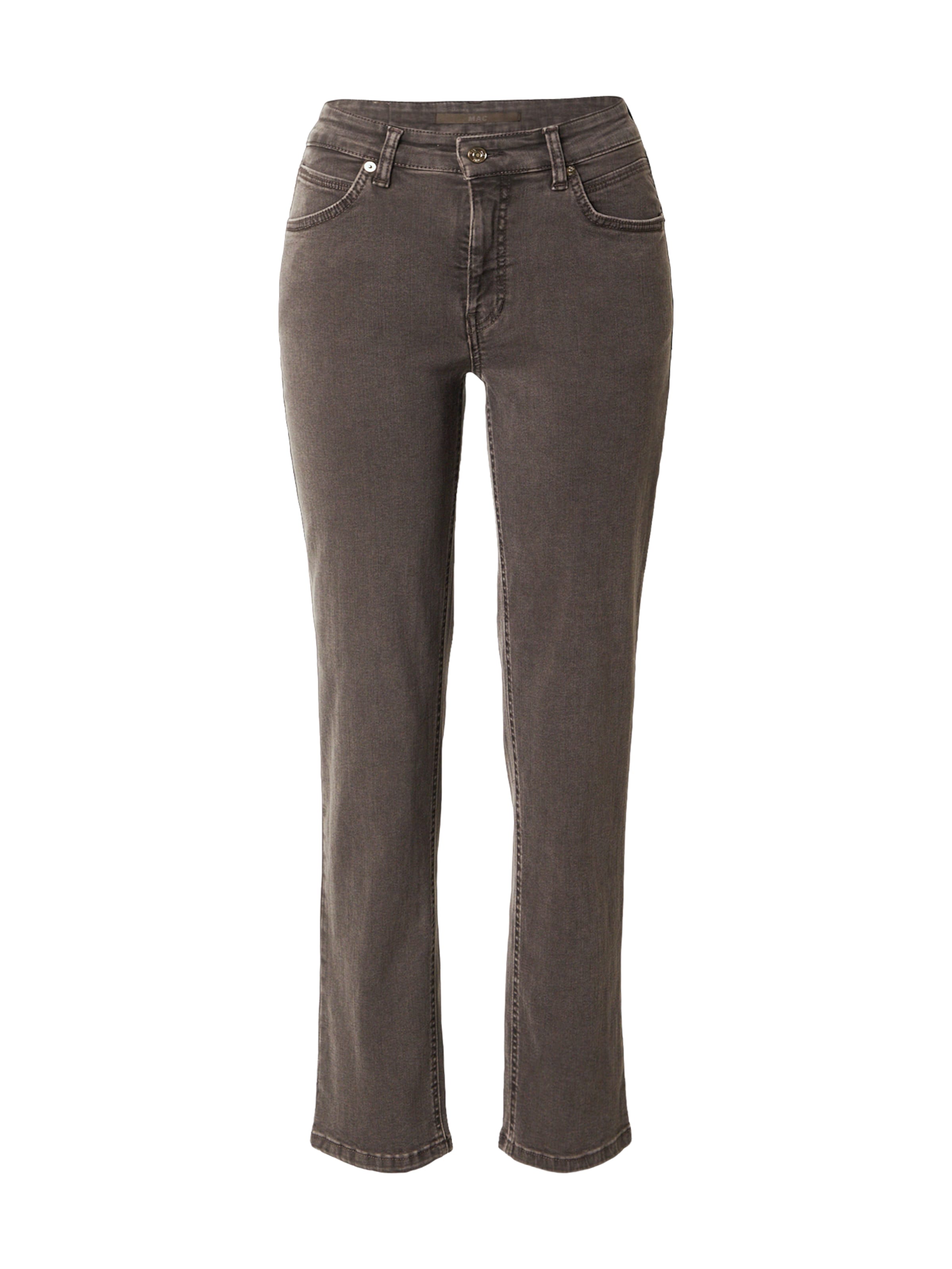 MAC - Skinny Calças de ganga 'MELANIE' em castanho: frente