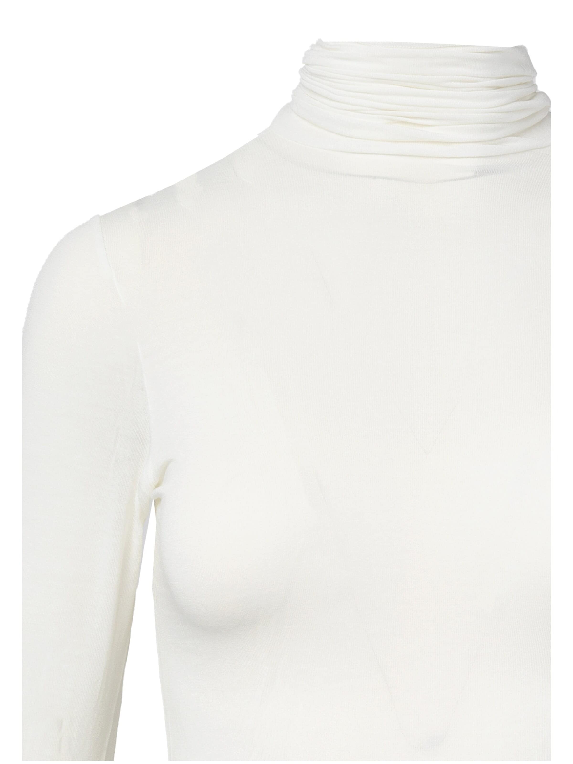Maglietta intima 'Body Dolcevita Manica Lunga in Cashmere e Modal' di Ciocca in beige