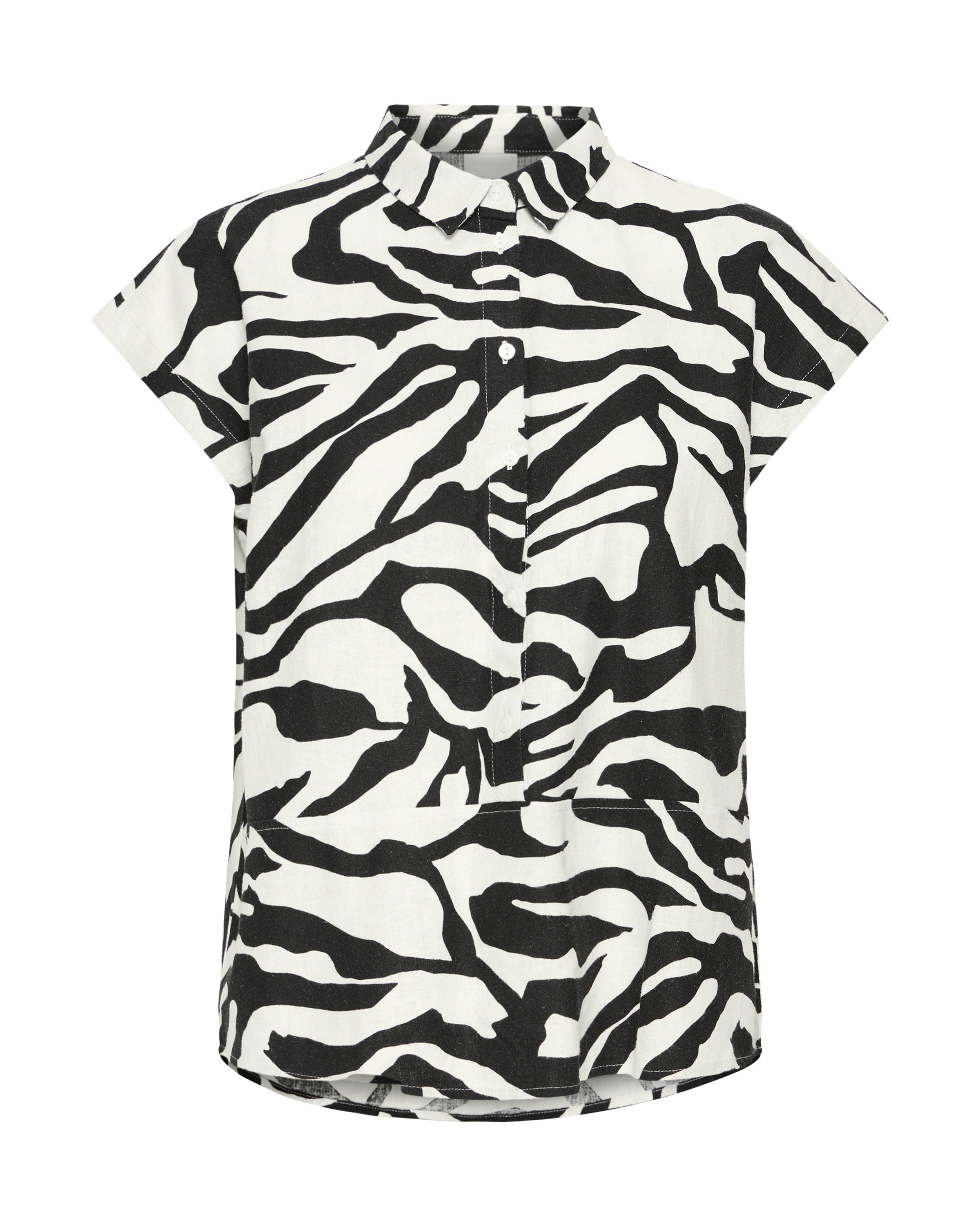 ICHI Blúz ' LINNO ' - fekete: elől