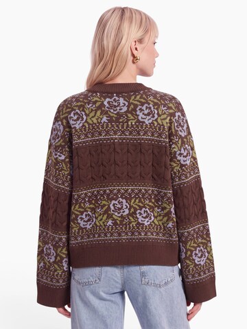 KAVAZI Gebreid vest in Bruin