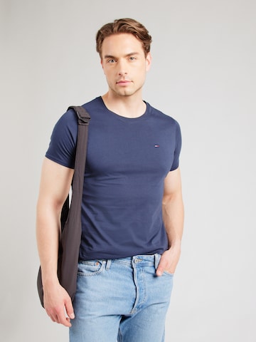 T-Shirt Tommy Jeans en bleu : devant