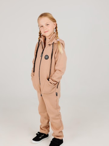 MANUL Overall 'Biscuit by MANUL - Smart BackZip' in Beige: voorkant
