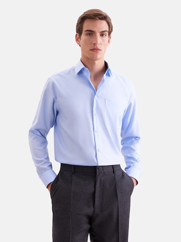 SEIDENSTICKER Regular fit Business shirt in Blue: front