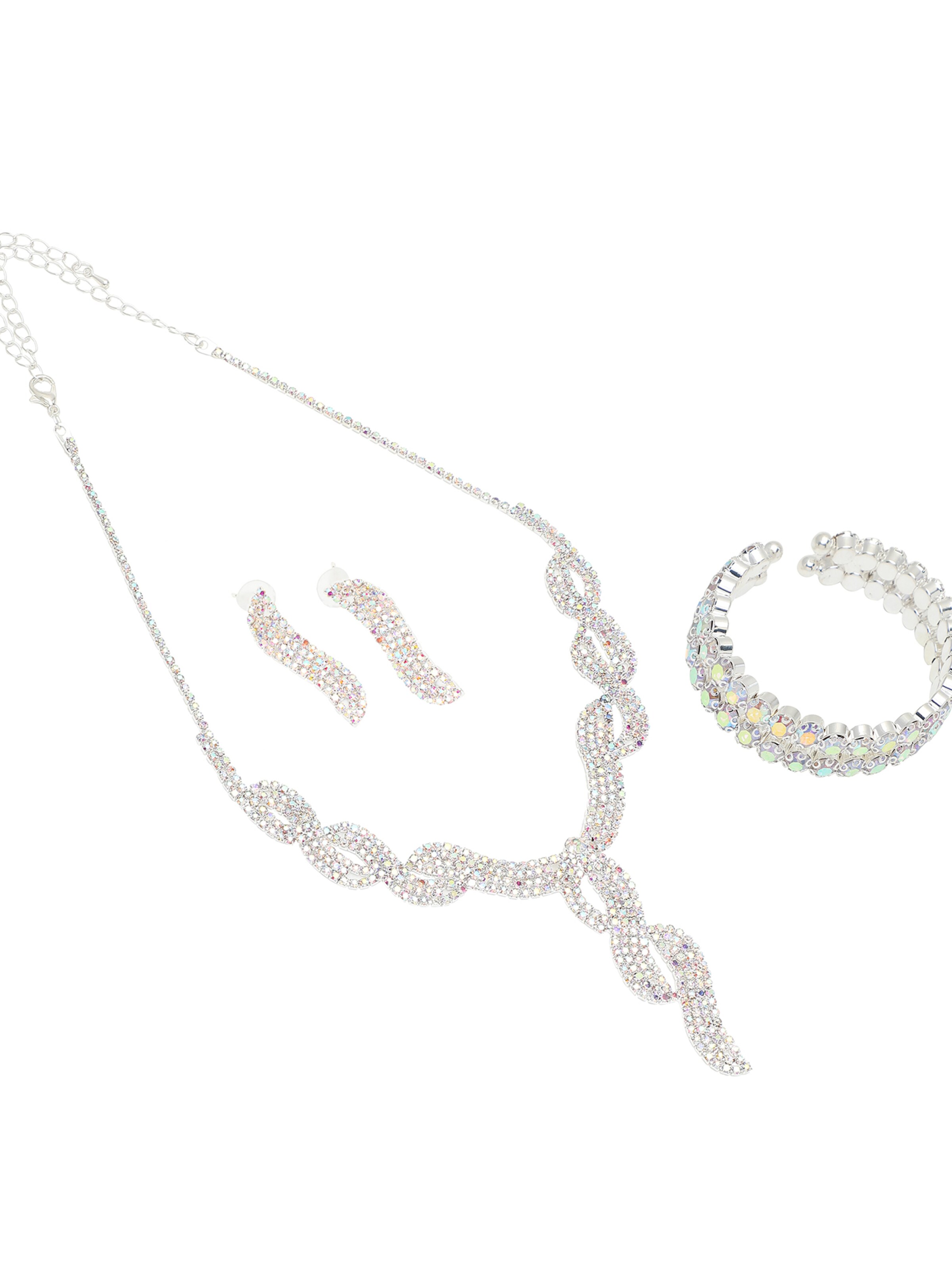 Parure de bijoux 'Suruchi' SOHI en argent : devant