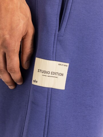ALPHA INDUSTRIES Loosefit Παντελόνι φόρμας σε μπλε